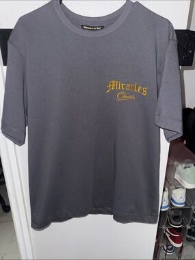 Men's Charcoal 'Miracles Chosen' Short Sleeve Tee
